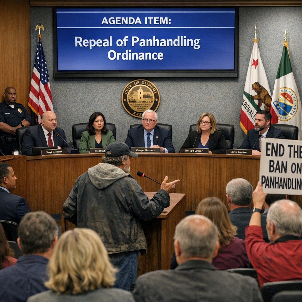 Glendale City Council Repeals Panhandling Ordinances Amid Legal Challenges